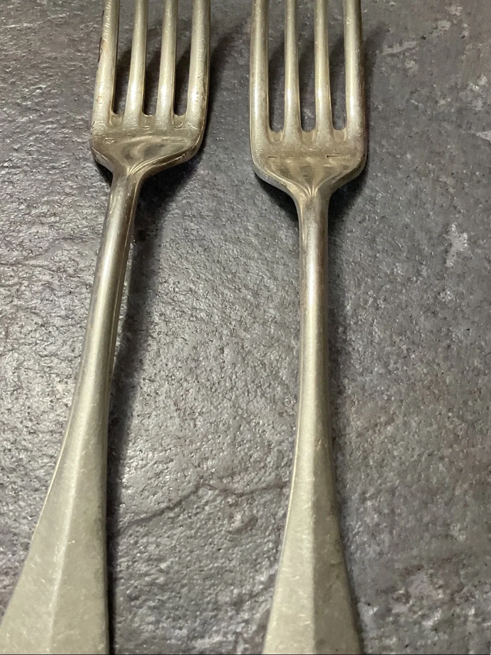 Vintage Silver Tone Dinner Forks - Set of 2